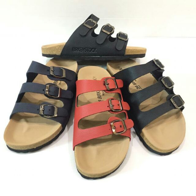 birkenstock three strap brown