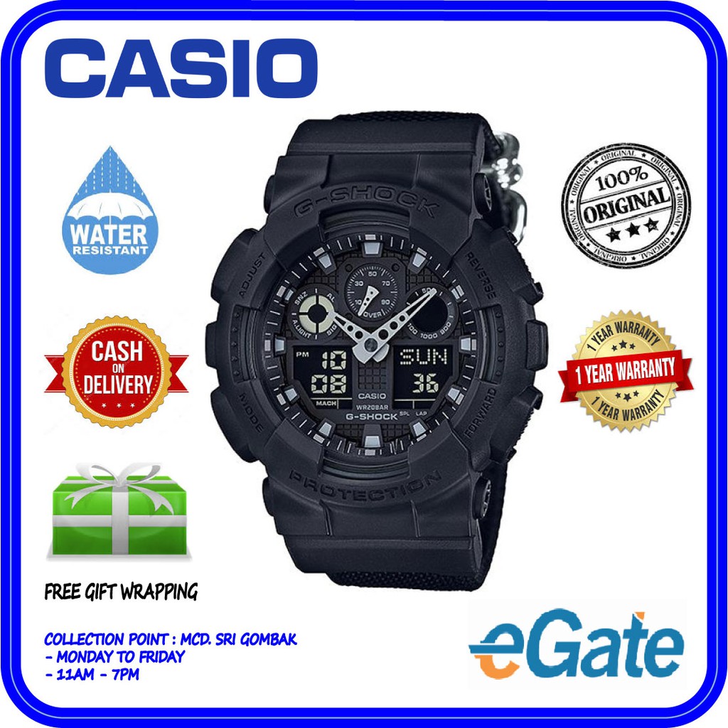 casio g shock ga 100bbn