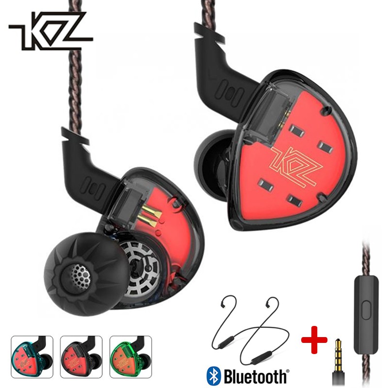 Kz Es4 Hybrid Hifi Deep Bass In Ear Music Earphone With Bluetooth Module Wire Shopee Malaysia