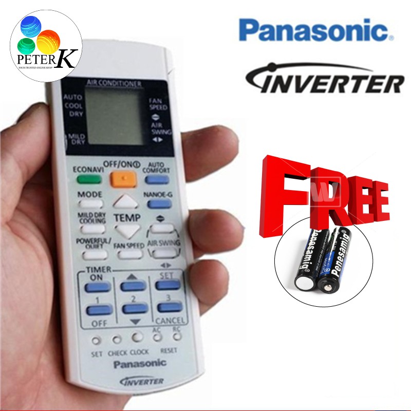 Setting Remote Aircond Panasonic - Panasonic ECONAVI NANOE-G Inverter a (end 1/23/2020 3:15 PM 