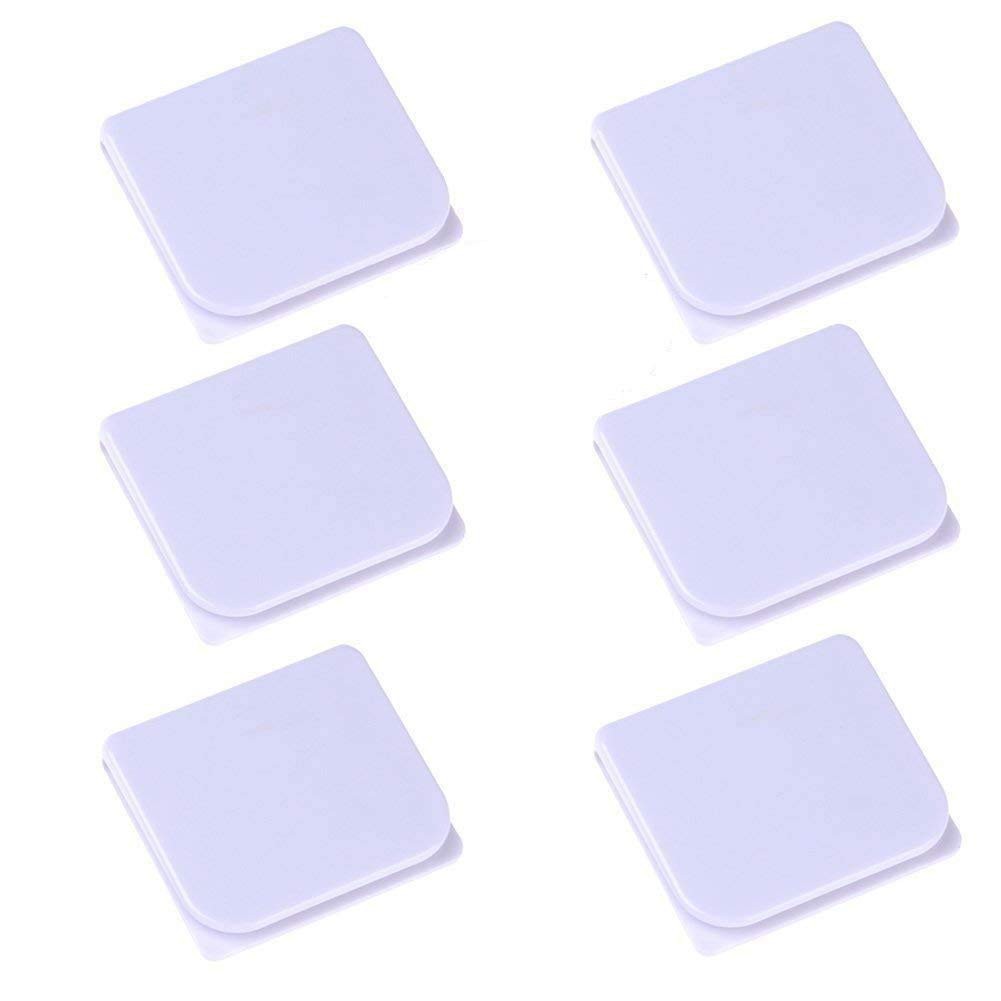 6pcs Shower Splash Clips Self Adhesive Anti Splash Shower Curtain