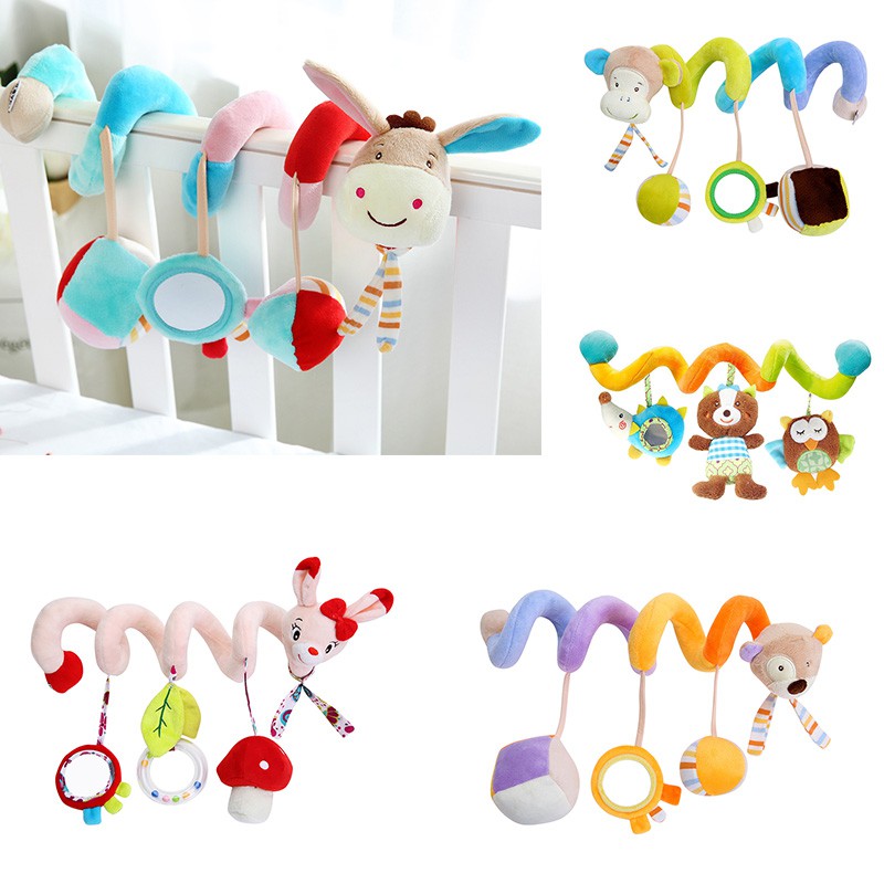 Baby Cute Animal Bed Around Hanging Toy Carriage Crib Soft Toys