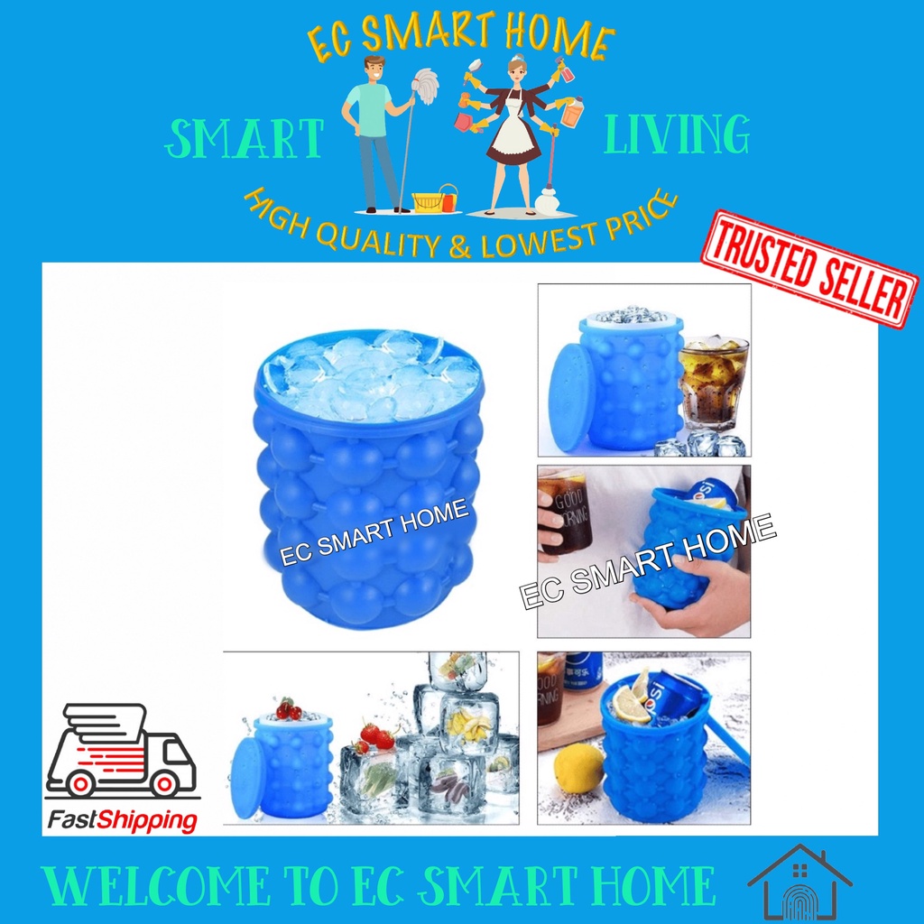 EXTRA LARGE Magic Ice Cube Maker Tray Molds Saving Ice Bucket Saving Space Cold Drink Home Tool