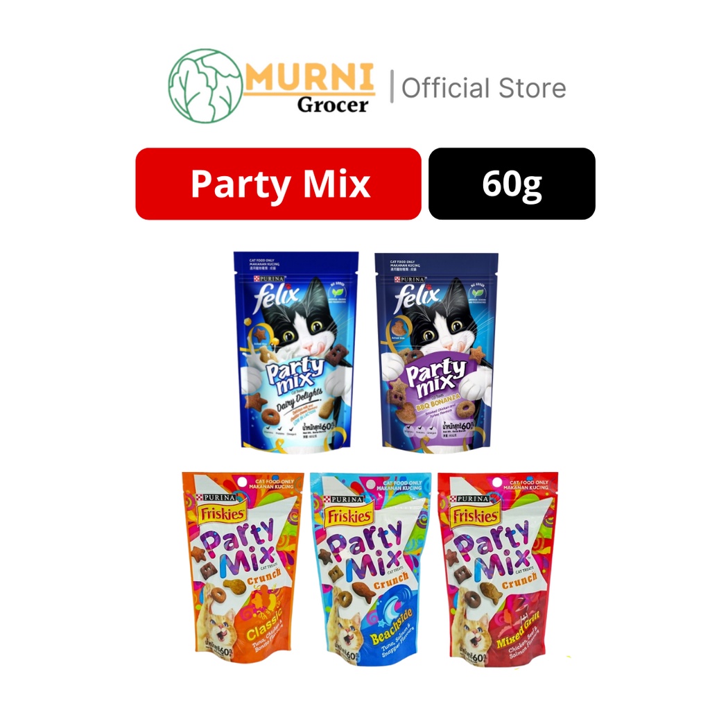 Purina Friskies & Felix Party Mix (Classic / Beachside / Mixed Gril