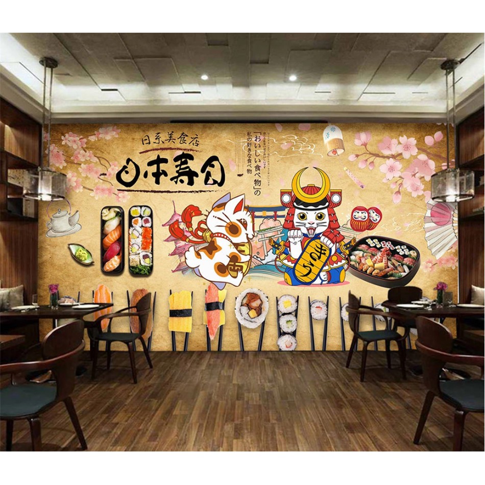 Japanese Cuisine Hd Wall Paper 3d Sushi Restaurant Industrial