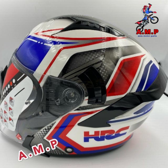 Helmet Casco Kyt Nfj Honda Hrc 100 Original Open Face Helmet Xadv X Adv Africa Twin Rs150 Dash Wave Cbr1000 Shopee Malaysia