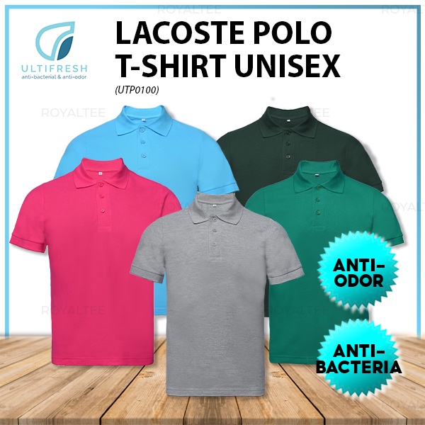 ULTIFRESH LA COSTE Polo Baju Kolar Collar Cotton 220GSM Aqua/Green ...