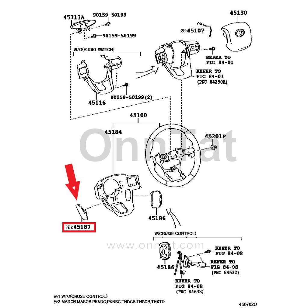 GENUINE TOYOTA HILUX REVO 2018 STEERING WHEEL LOWER COVER LEFT SIDE 451870K050C0 Shopee Malaysia