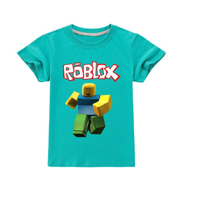 Roblox Cute Cartoon 2 16 Years Kids Boys T Shirt Short Sleeve Leisure Tee Shopee Malaysia - cute light blue shirt roblox