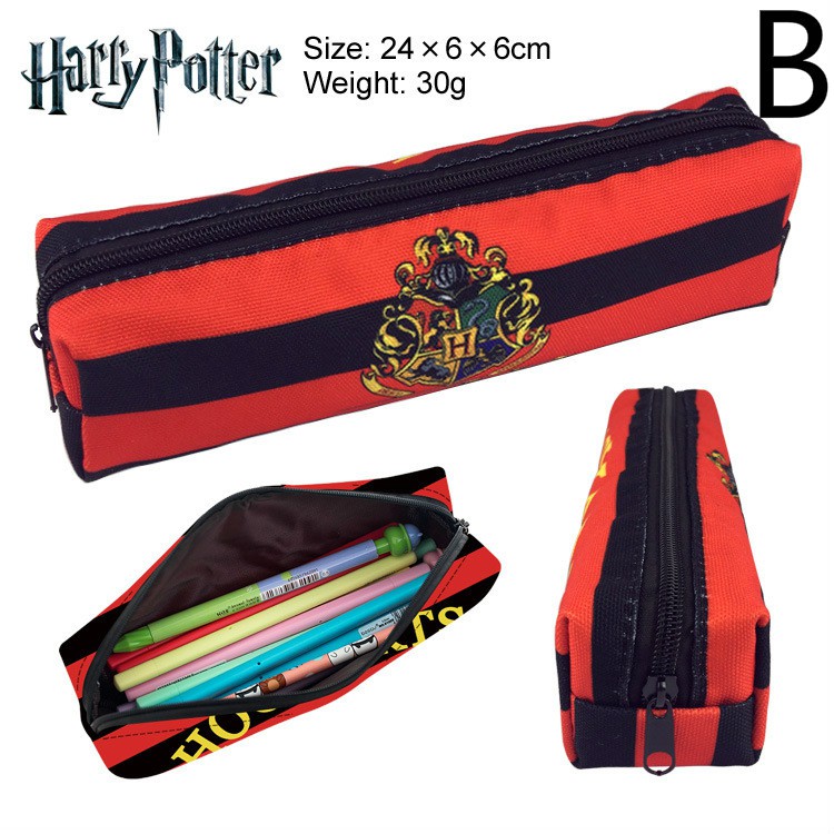 Harry Potter Pen Pencil Case Canvas Pouch Zipper Bag Shopee Malaysia - details about kids school stationary bag pen pencil case box harry potter roblox pencil bags