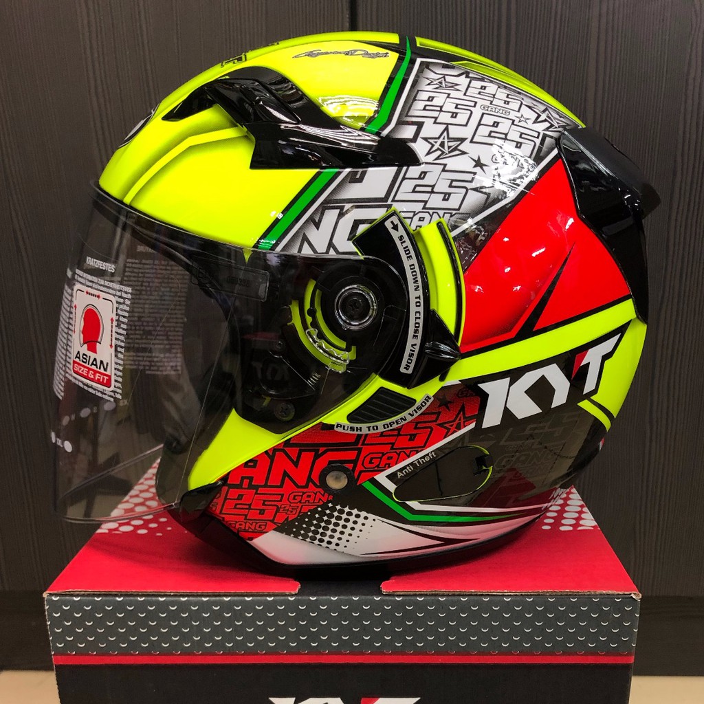 KYT VENOM AZLAN SHAH DOUBLE VISOR HELMET / ORIGINAL KYT / VISOR KYT