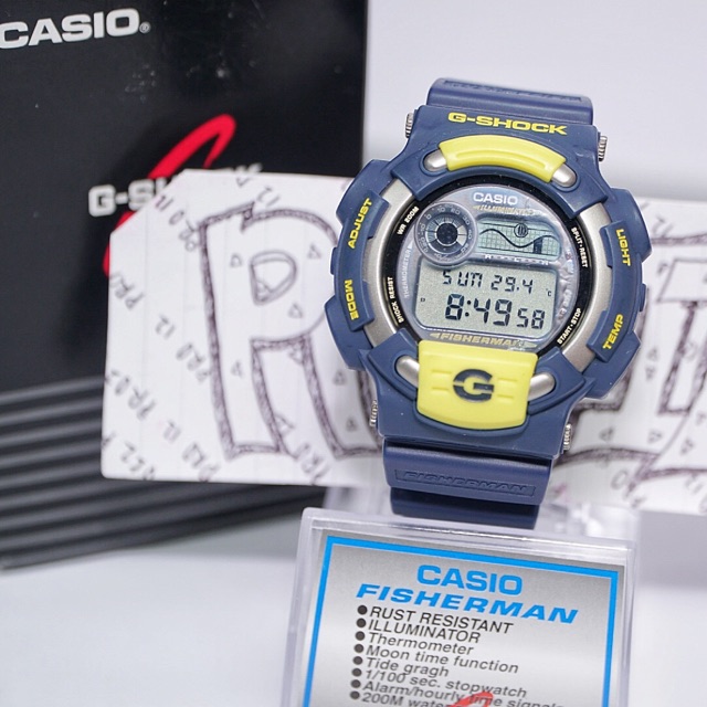 casio chronograph orange