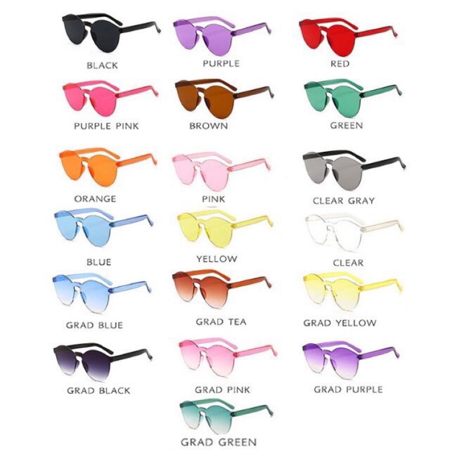 Sunglasses | Candy lens | Cermin mata Spek mata viral rare | Shopee ...