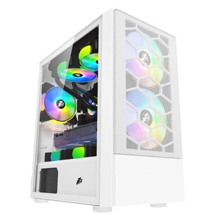 1st Player FIREBASE X4-M ARGB Gaming Casing 3 Fan RGB Mid Tower MATX ...