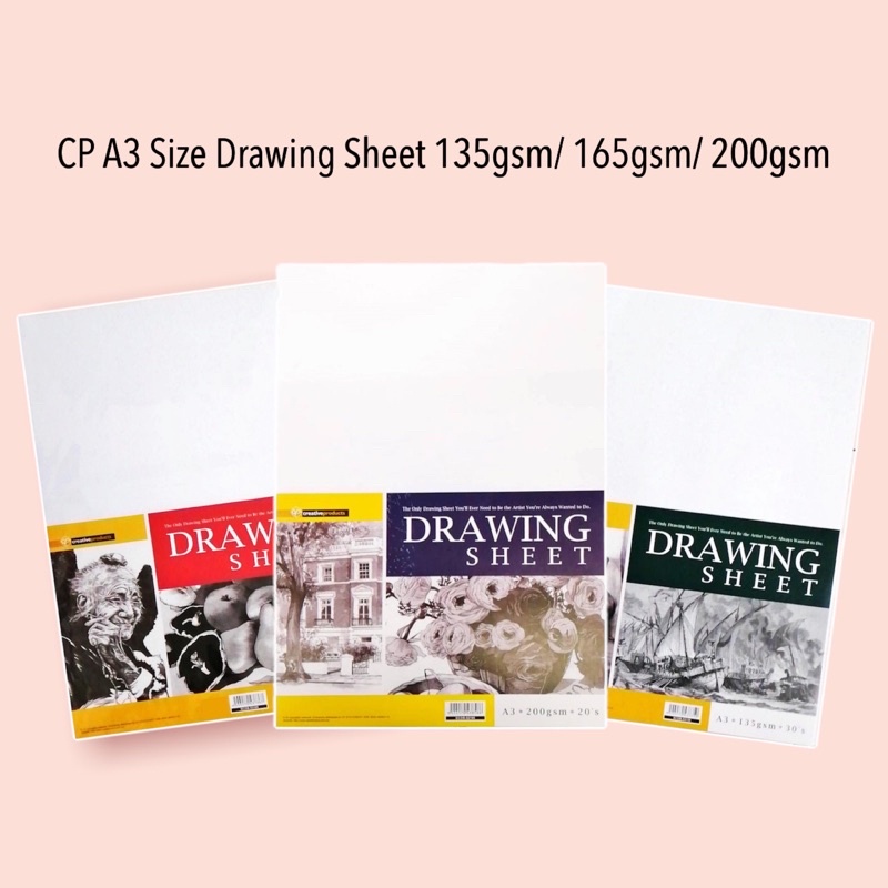 ddy-cp-a3-size-drawing-sheets-kertas-lukisan-drawing-paper-135gsm