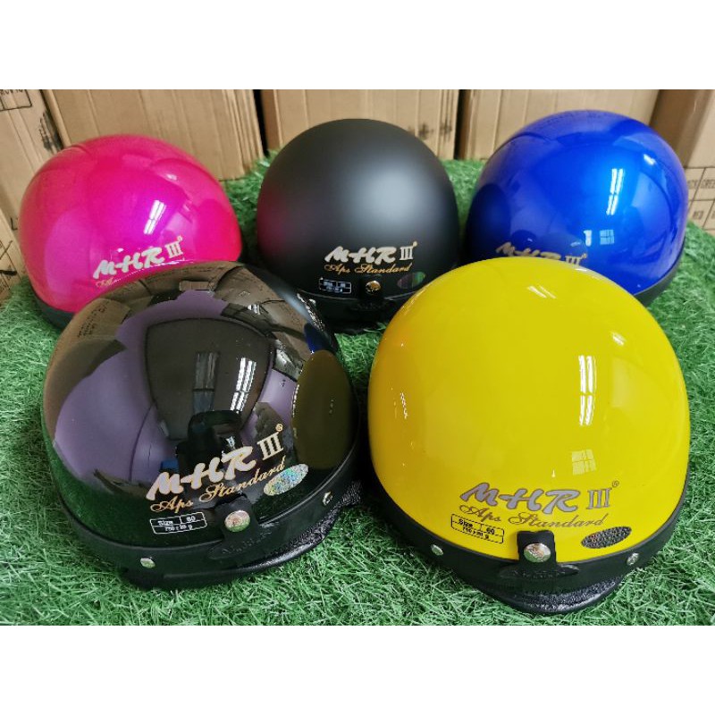 Ready Stock Mhr Original Steng Helmet Half Cut Helmet Kura Kura Baru