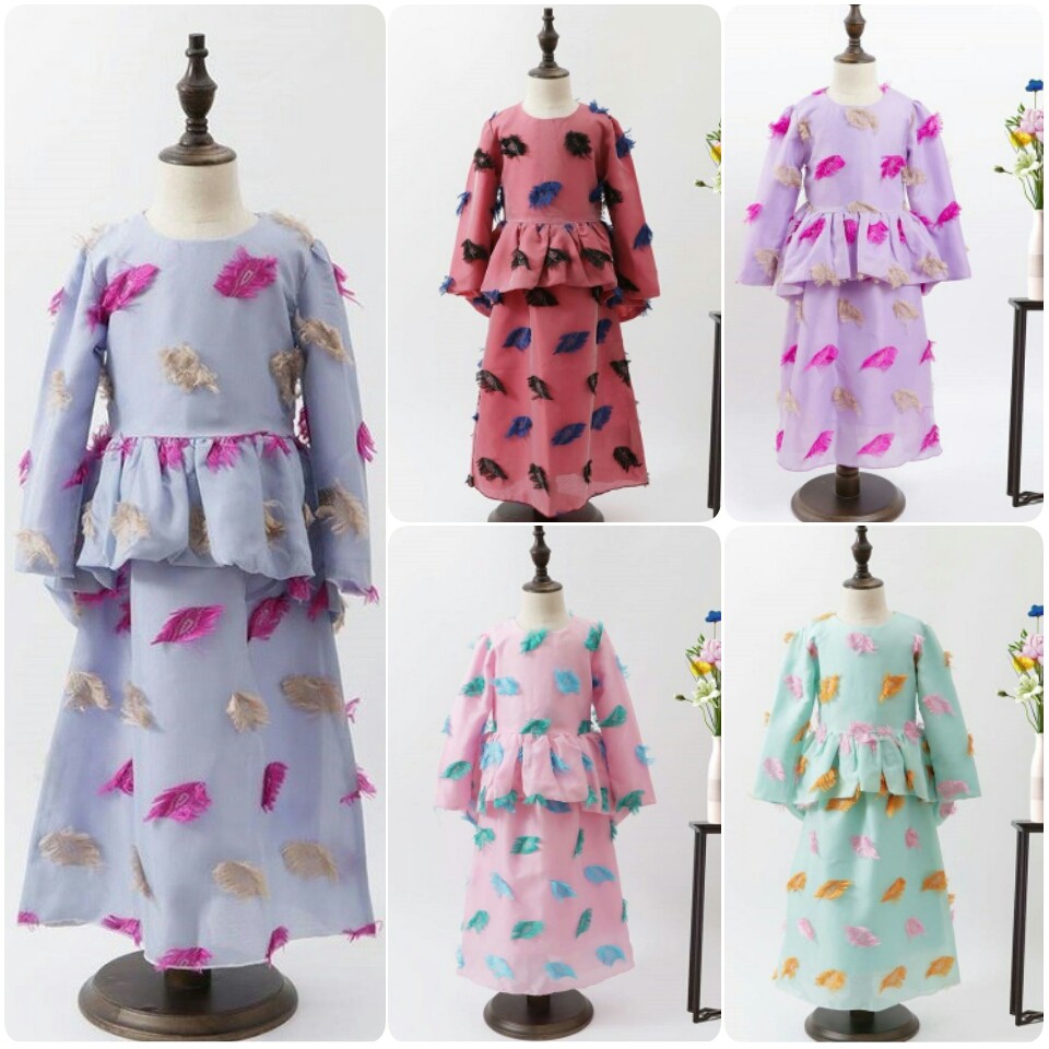  Baju  Kurung Peplum Kanak  kanak  Perempuan  2y 7y by 