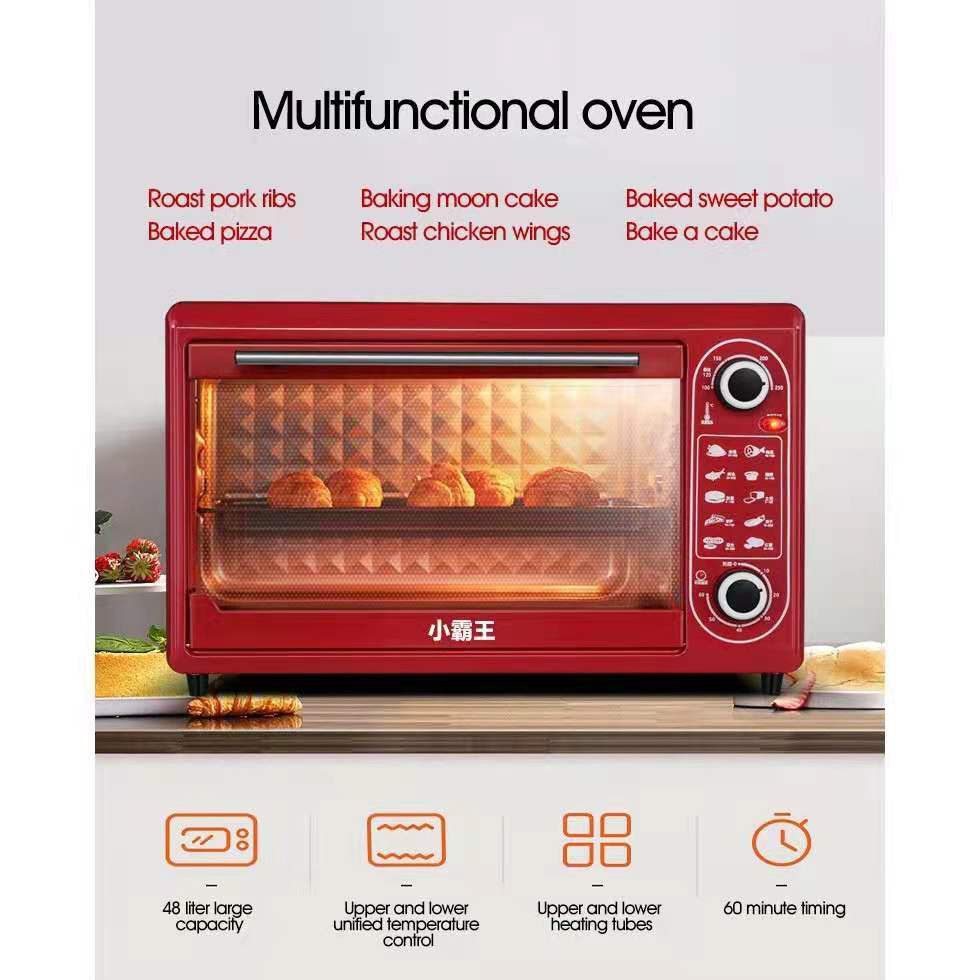 Ready Stock 48L Electric Oven Large Capacity Big Size Electric Toaster Microwave Oven Breakfast Machine