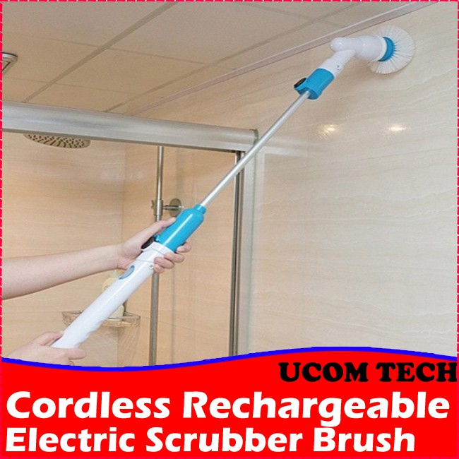 New Spin Turbo Cordless Rechargeable Hand Held Power Scrubber Electric