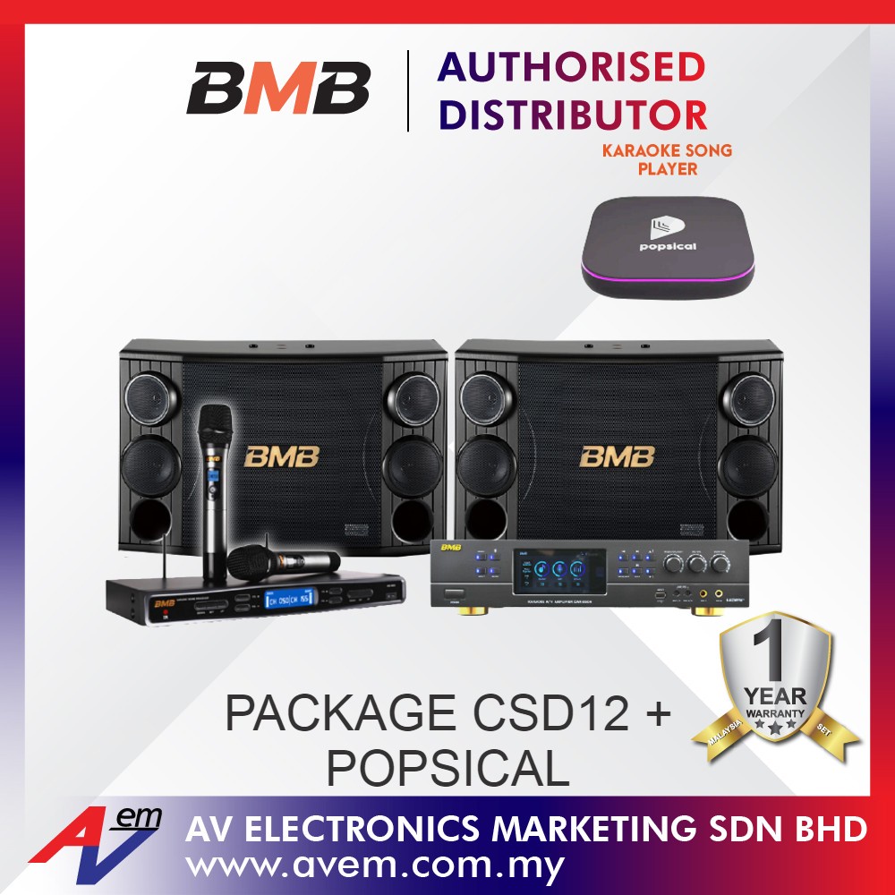 BMB PACKAGE CSD 12 + POPSICAL, BMB Karaoke System Package Consisting Of ...