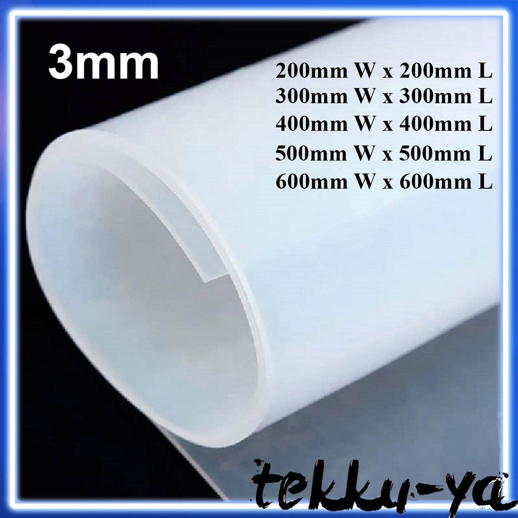 Silicone Rubber Sheet Translucent 3mm Thick Ready Stock In Malaysia