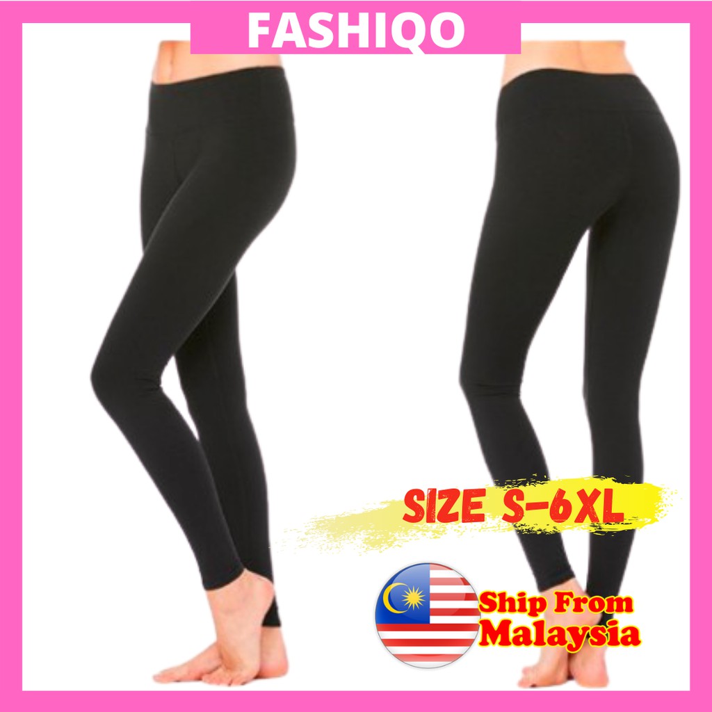 Plus Size Women Legging Long Pants Seluar Tight Perempuan Size Besar S To 6xl Shopee Malaysia