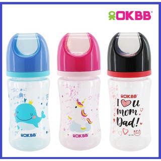 OKBB BABY BPA-FREE 12OZ PP WIDE NECK FEEDING BOTTLE B-119 | Shopee 