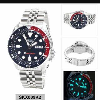 seiko automatic diver's 200m jubilee bracelet skx009k2