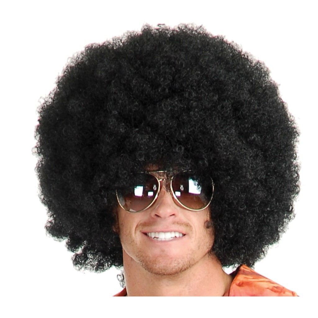 large black afro wig