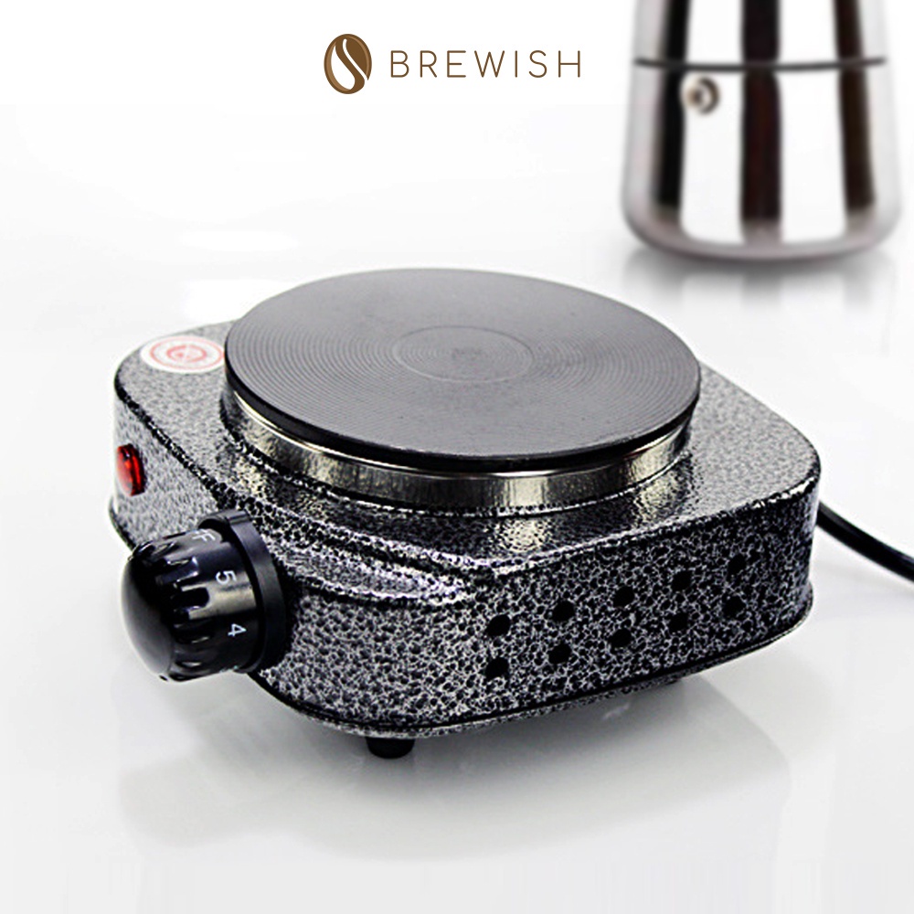 BREWISH Barista 500W Coffee Cooker Moka Cooker Moka Electric Stove Heat Electric Cooking Plate for Coffee Moka Pot Tea