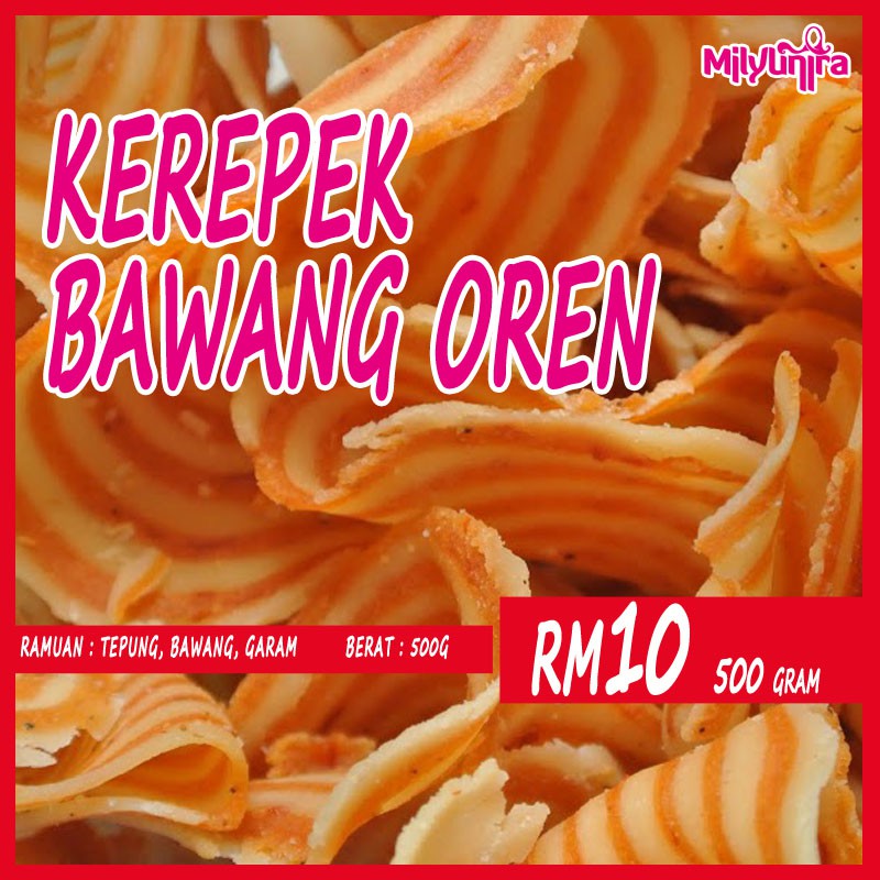 Kerepek Bawang Oren 500gram Rangup Shopee Malaysia