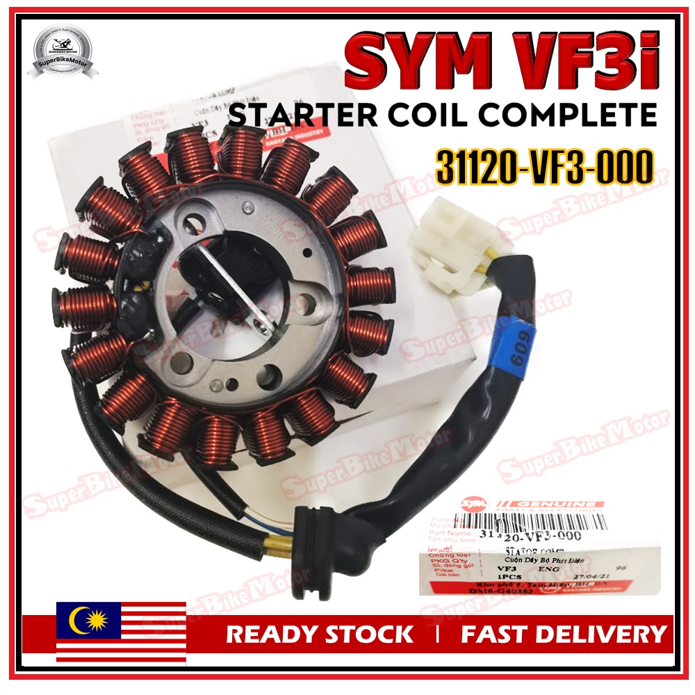 SYM VF3i 100 ORIGINAL SYM Starter Coil Complete / Fuel Coil /