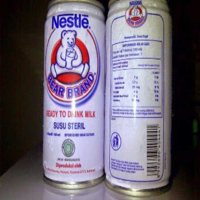 Halal Nestle Bear Brand Ready To Drink Milk Susu Beruang Susu Steril 189ml Shopee Malaysia