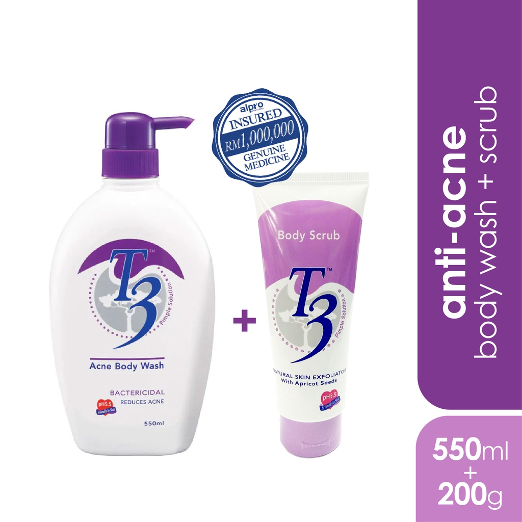 T3 Acne Body Wash T3 Acne Body Wash 550ml Alpro Pharmacy / It is