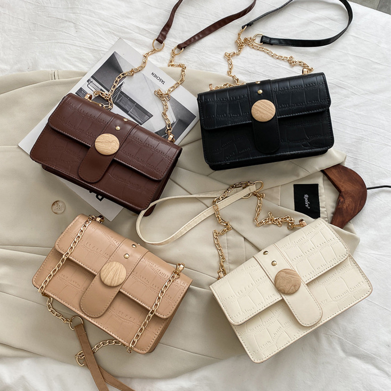 GS Women Classy Elegant Fashion PU Leather Chain Travel Outing Sling