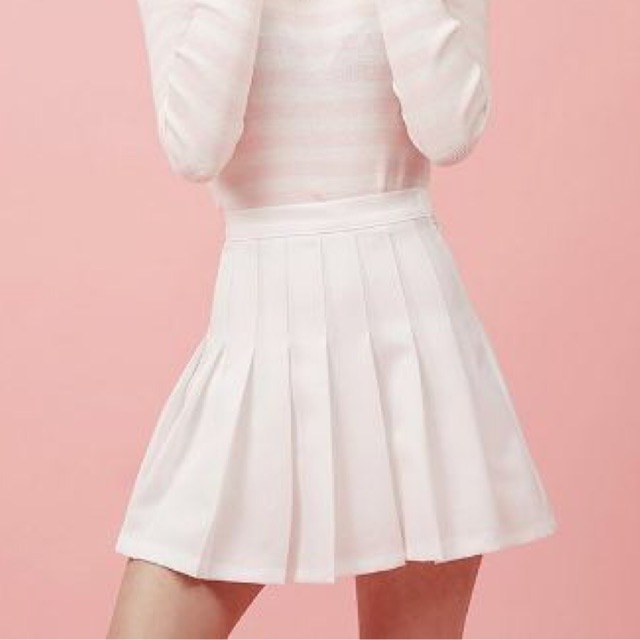 white short skirt