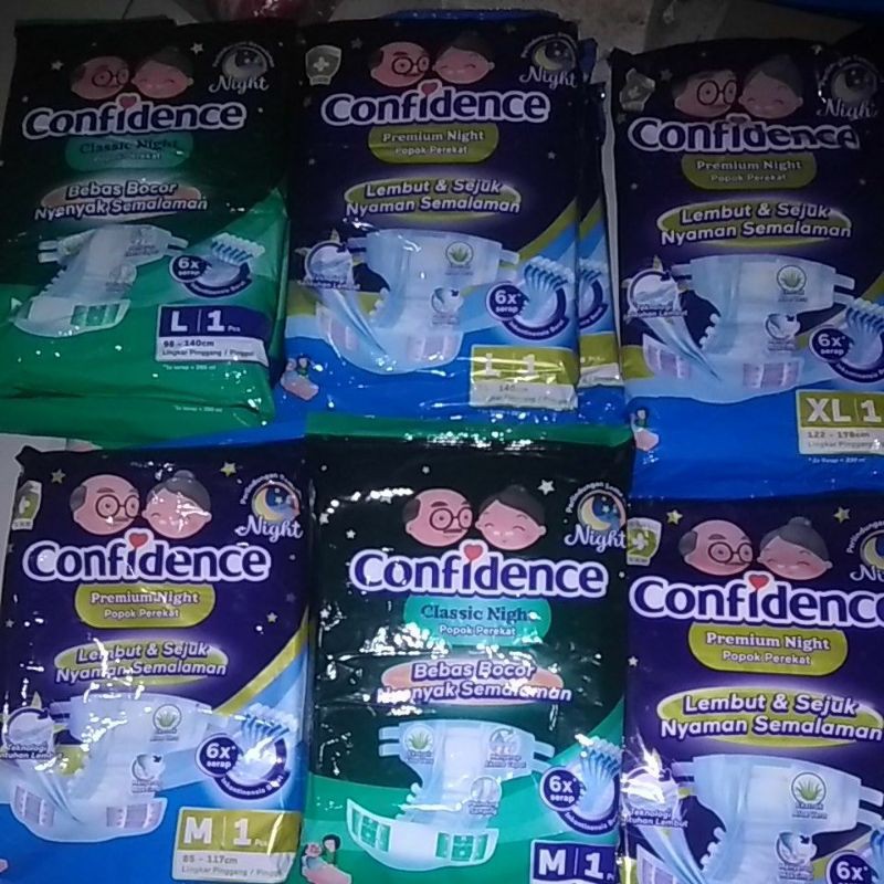 Adult Diaper confidence night all size 1pieces Shopee Malaysia