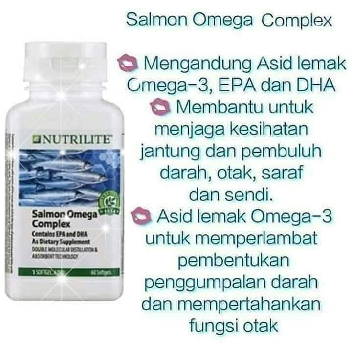 Amway Nutrilite Salmon Omega Complex (Trial Repacked 30biji) Shopee