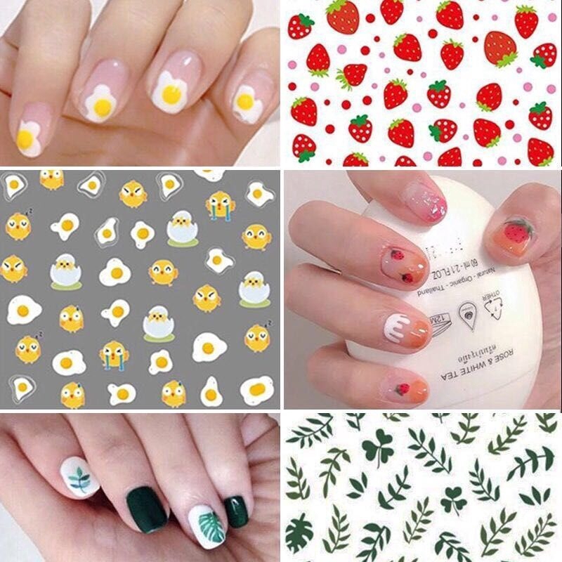flower nail decals