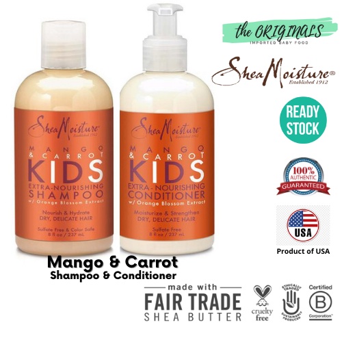 (READY STOCK) Sheamoisture / Shea Moisture, Mango & Carrot KIDS , Extra