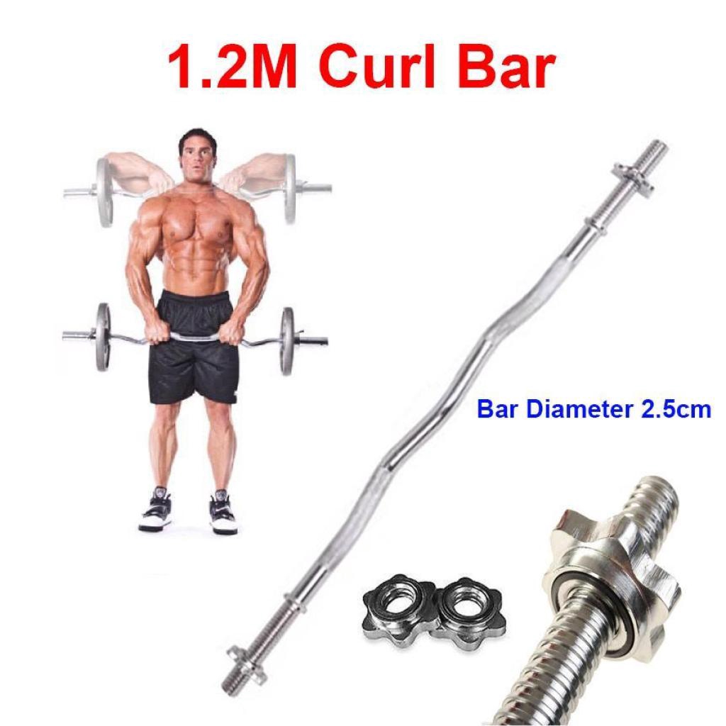 weight lifting curl bar