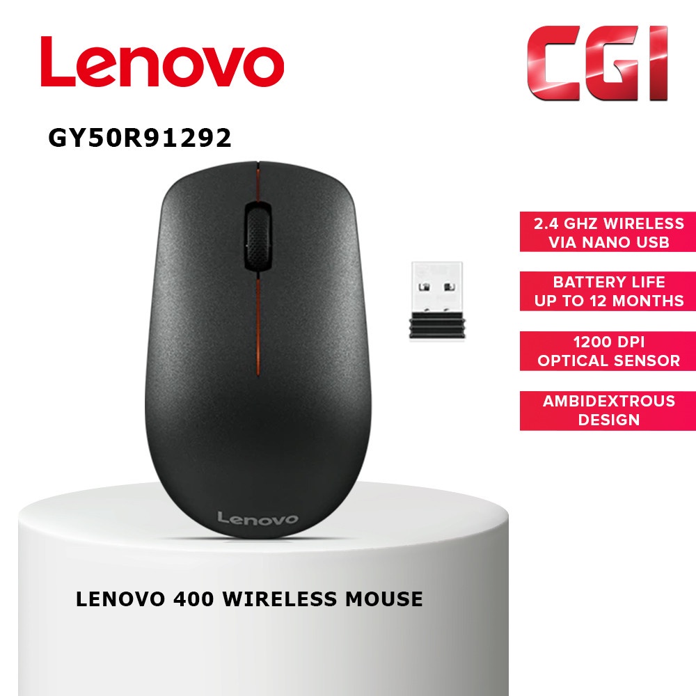 Lenovo 400 Wireless Mouse GY50R91292 | Shopee Malaysia
