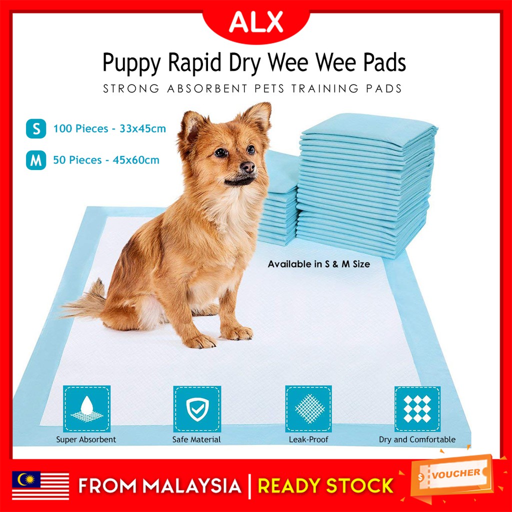 100 Pack Carpets and Furniture Pack of Puppy Dog Toilet Training Pads