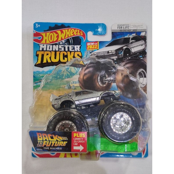 Hot Wheels Monster Trucks BTTF Back to the future Time Machine | Shopee ...