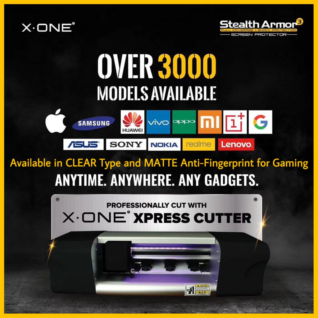 XOne Stealth Armor 3 Upgraded Screen Protector for Any Phone Model Shopee Malaysia