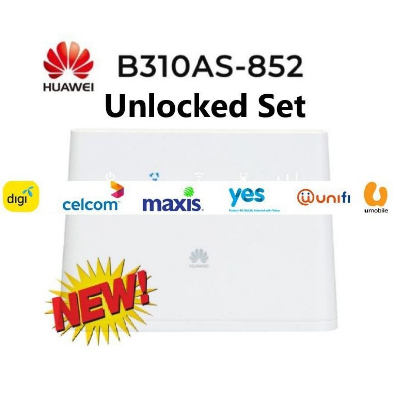 Huawei B310 4g Router B310as 852modified Unlimited Hotspot Shopee Malaysia 5696