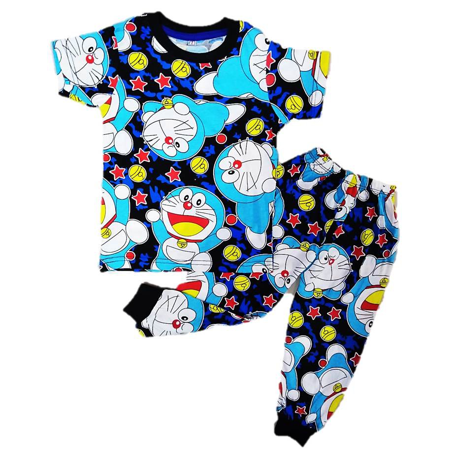 Pyjamas Kids Big Doraemon Baju Tidur Kanak Kanak Baju Harian Kanak Kanak Lelaki Perempuan Unisex Shopee Malaysia