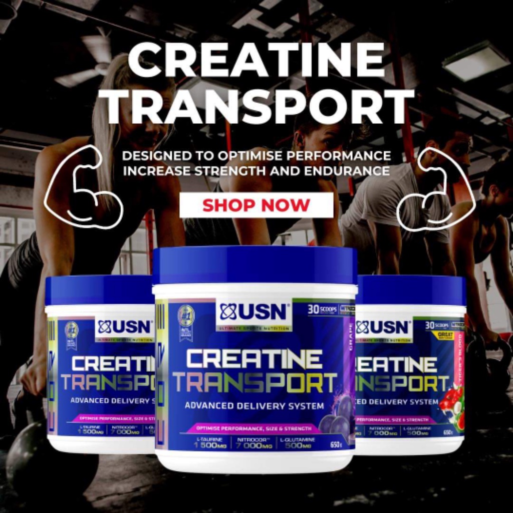 Usn Creatine Transport Creatine Monohydrate With Flavored Energy Supplement 650 G Shopee Malaysia 