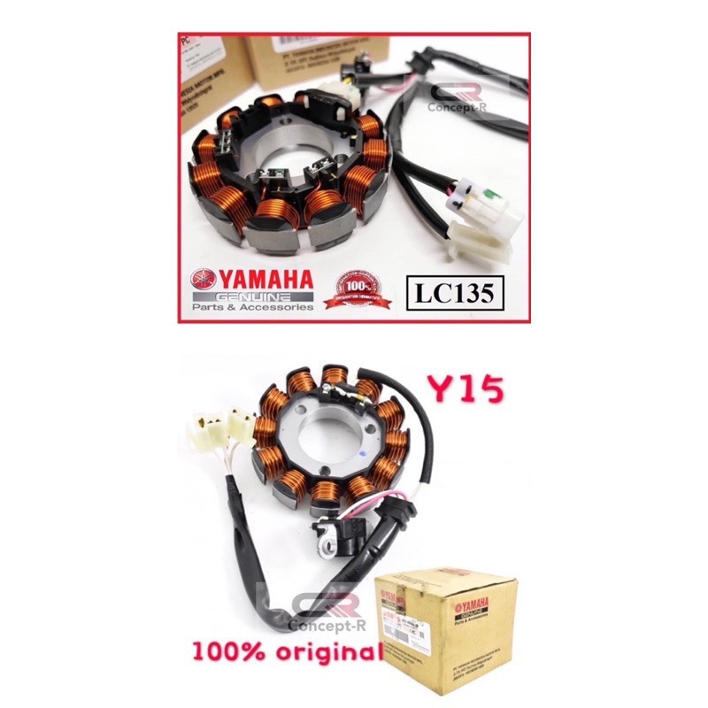Ready Stock 100 Original Yamaha Starter Coil Lc135 Y15zr Magnet Fuel Coil Y15zr Lc135 Original Hly