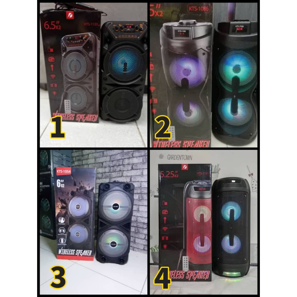 (SARAWAK) KTSSERIES Wireless Portable Bluetooth Speaker With Led Light